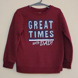 Garanimals Toddler Boys Long Sleeve Graphic Fleece Sweatshirt Size 4T